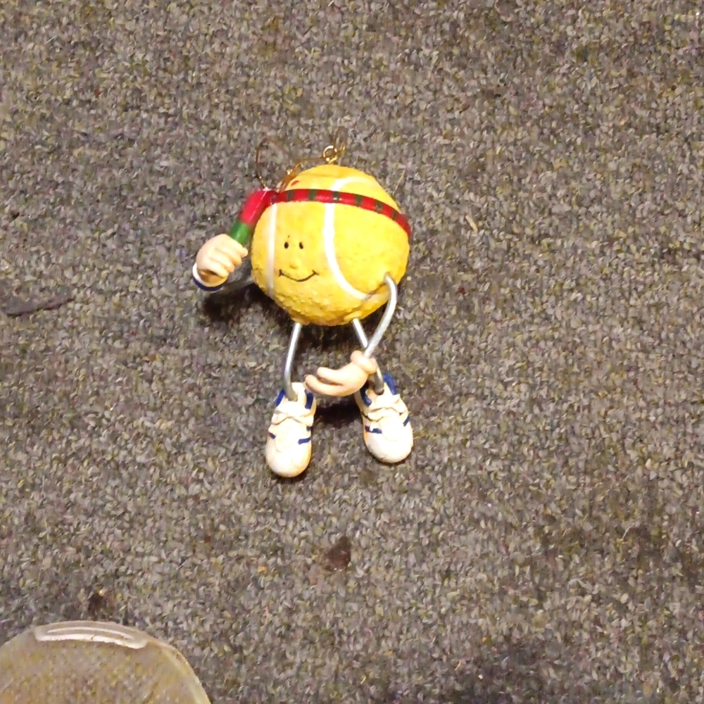 Tennis ball ornament